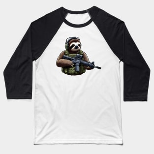 Tactical Sloth Baseball T-Shirt